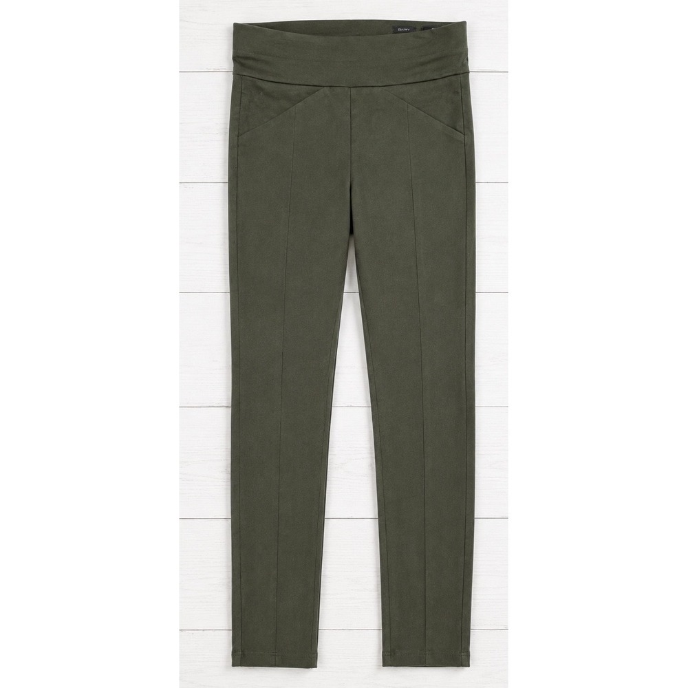 Simply Vera Vera Wang Skinny Legging Pants Olive Green Career Casual Chic XL